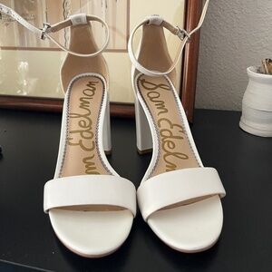 Sam Edelman White Heels
